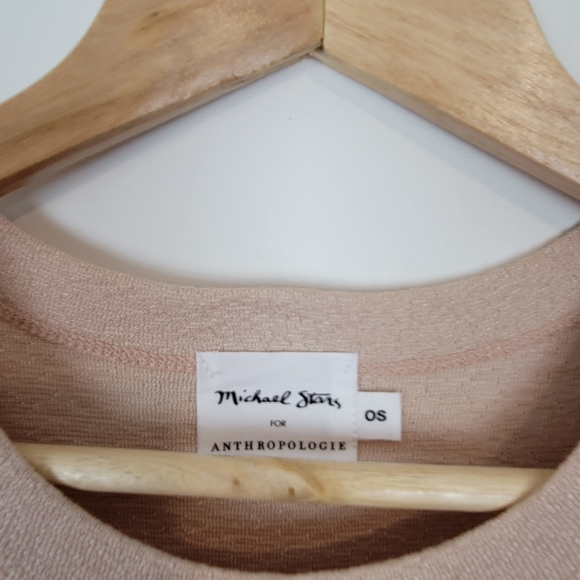 MICHAEL STARS | Taupe Shimmer T Shirt O/S - Picture 4 of 5